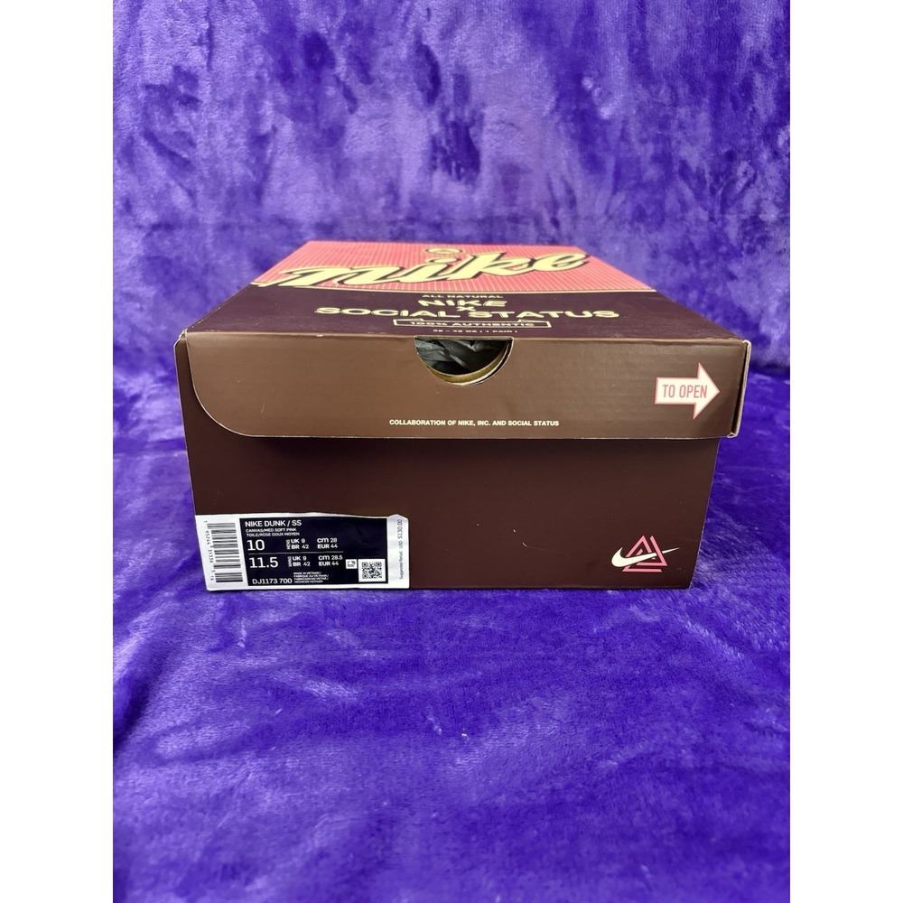 🧋 Social Status x Nike Dunk Mid Chocolate Milk - Size 10 - Picture 8 of 9